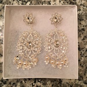 Pearl accent earrings